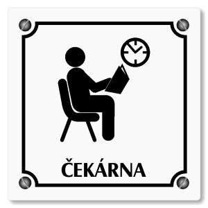 Čekárna, 148x148mm, bílá, Kansas